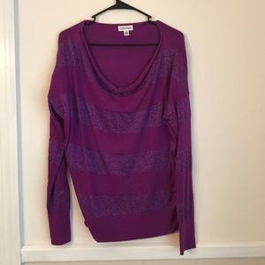 Calvin Klein purple sweater size M
